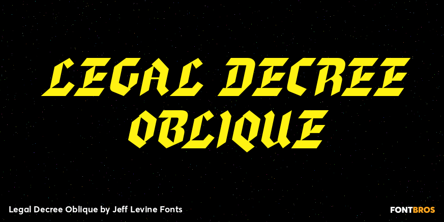 Legal Decree Oblique Poster