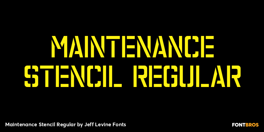 Maintenance Stencil Regular Poster