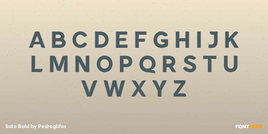 Sato Bold Font Poster #2