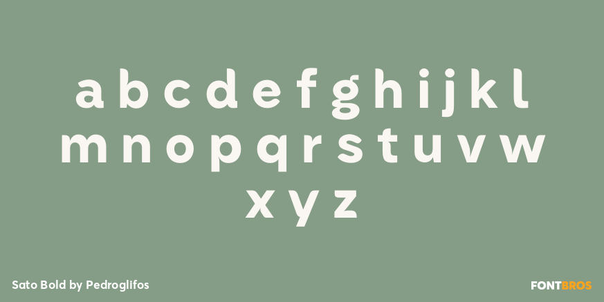 Sato Bold Font Poster #3