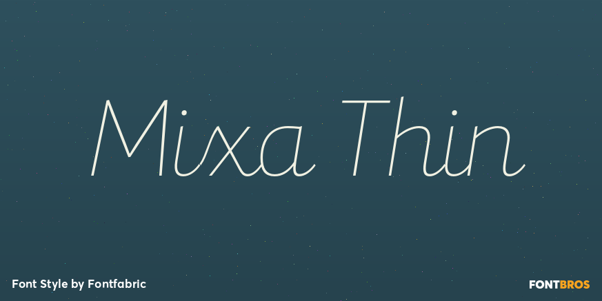 Mixa Thin Font Poster #1