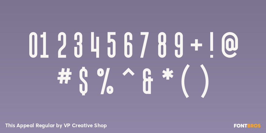 This Appeal Regular Font Poster #4