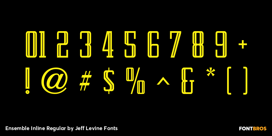 Ensemble Inline Regular Font Poster #4