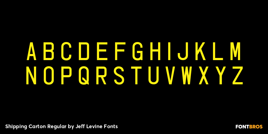 Shipping Carton Regular Font Poster #3