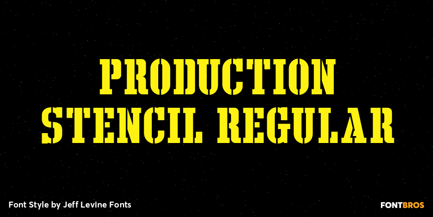 Production Stencil Regular Poster