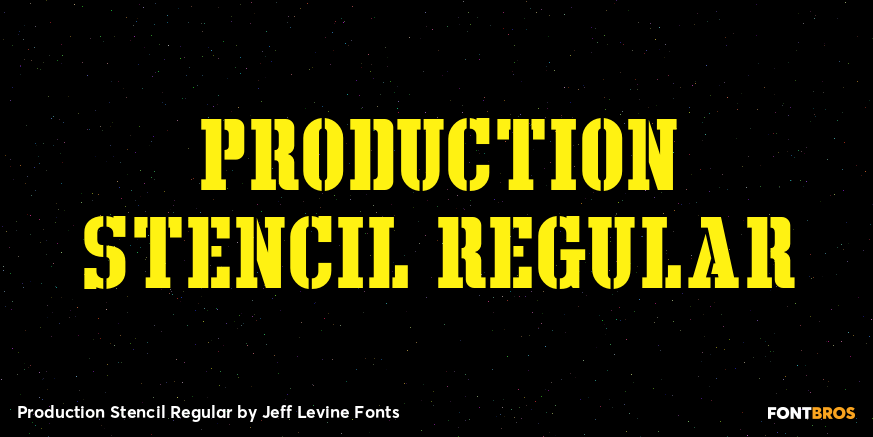 Production Stencil Regular Poster