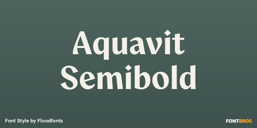 Aquavit Semibold Poster