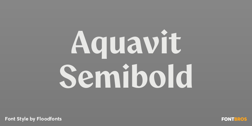 Aquavit Semibold Poster