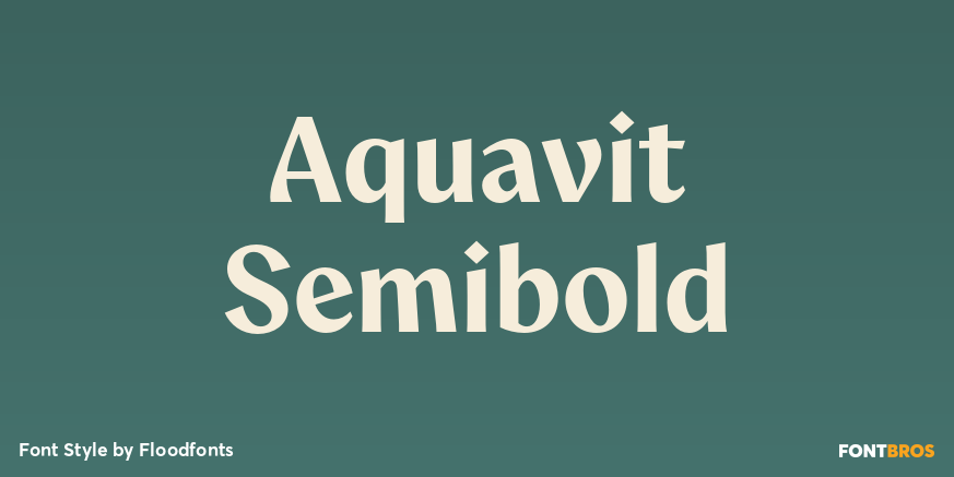 Aquavit Semibold Poster