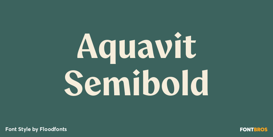Aquavit Semibold Poster