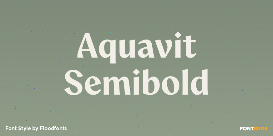 Aquavit Semibold Poster