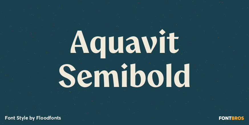 Aquavit Semibold Poster