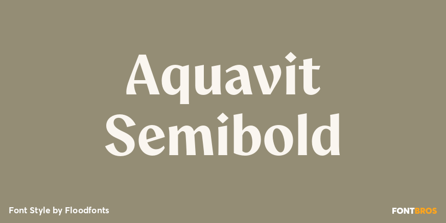 Aquavit Semibold Poster