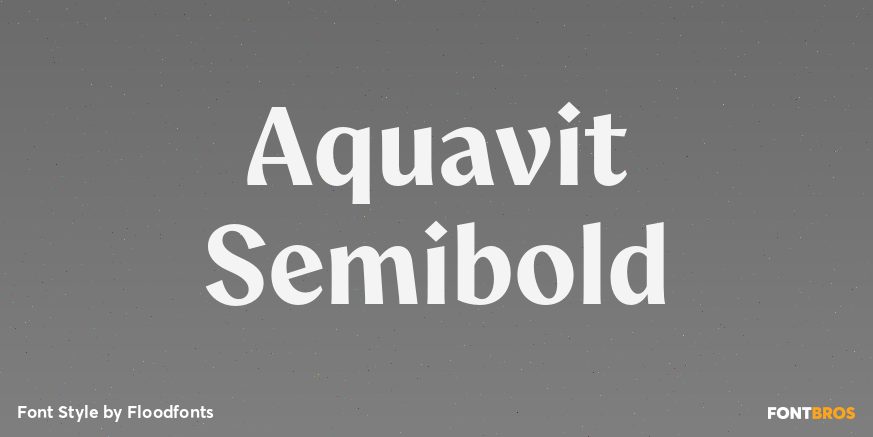Aquavit Semibold Poster