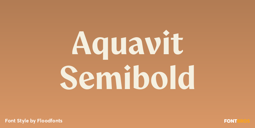 Aquavit Semibold Poster