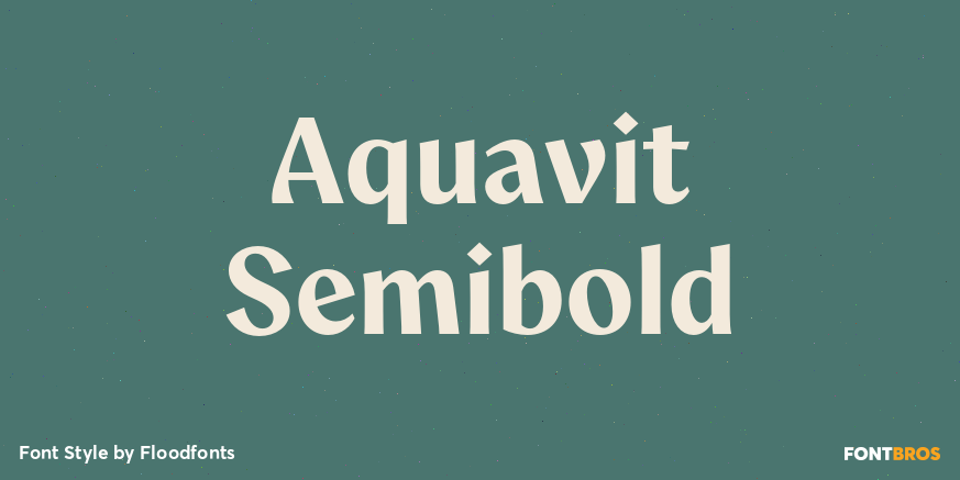 Aquavit Semibold Poster