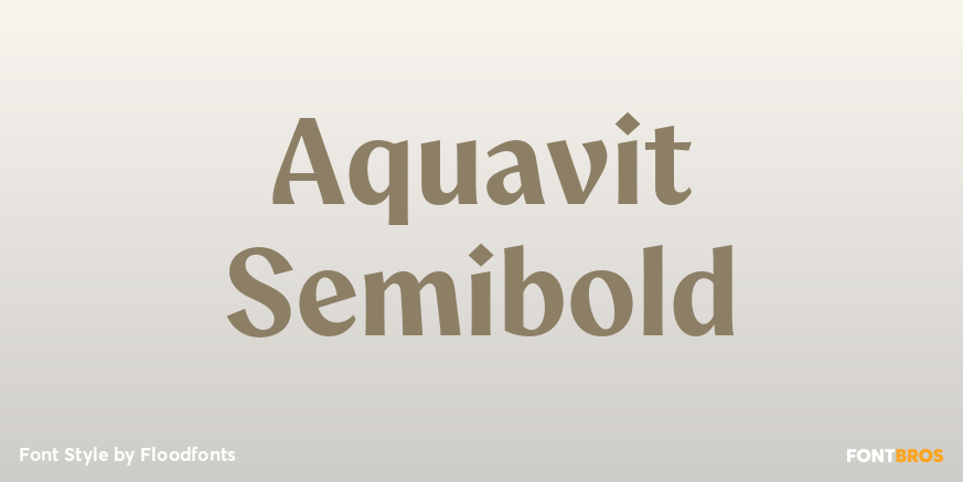 Aquavit Semibold Poster
