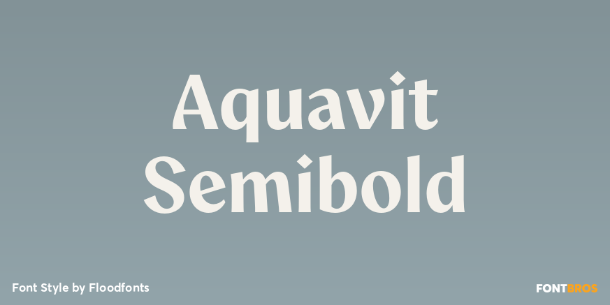 Aquavit Semibold Poster