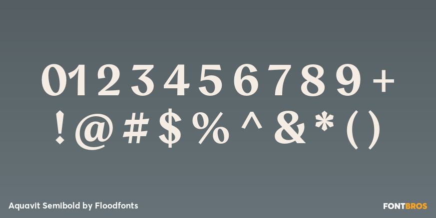 Aquavit Semibold Font Poster #1