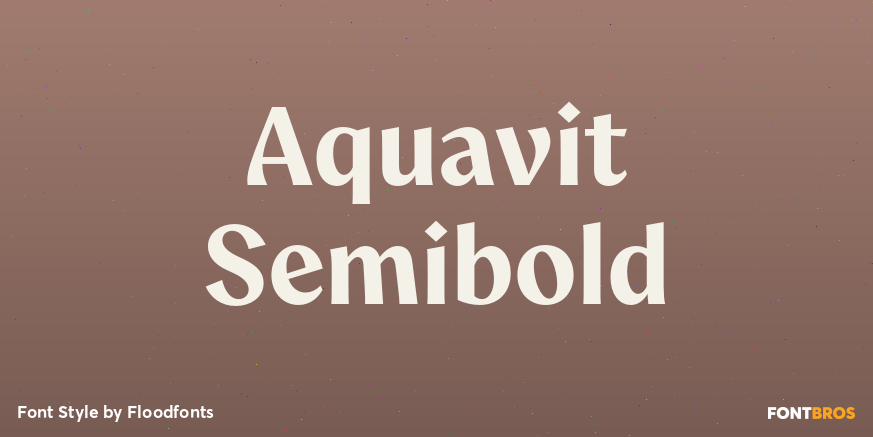 Aquavit Semibold Poster