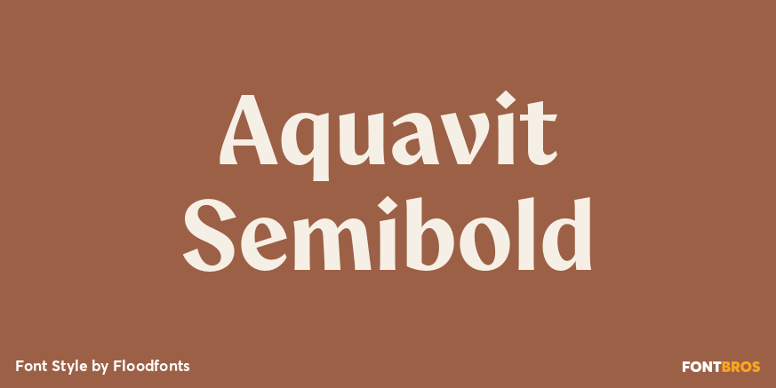 Aquavit Semibold Poster