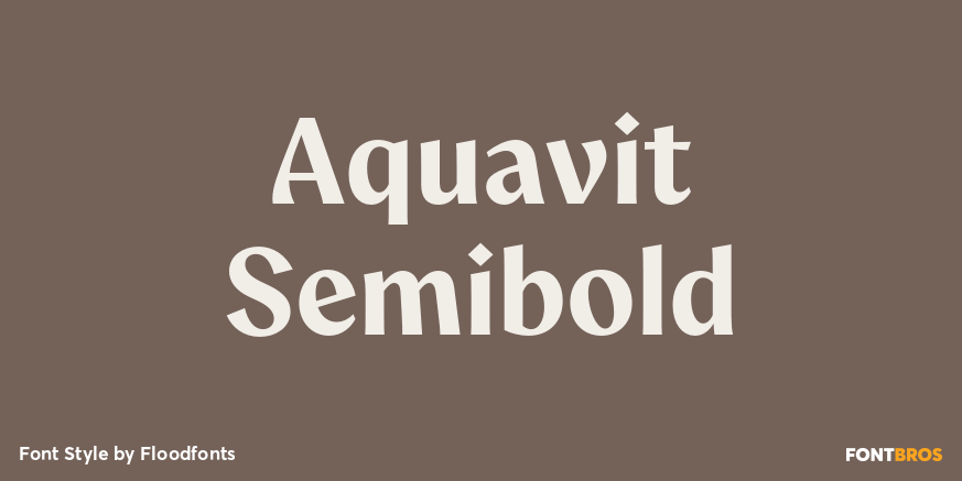 Aquavit Semibold Poster