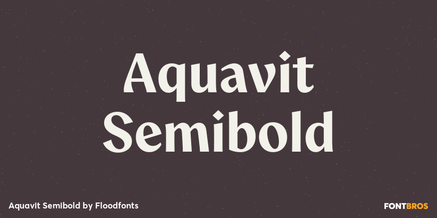 Aquavit Semibold Poster