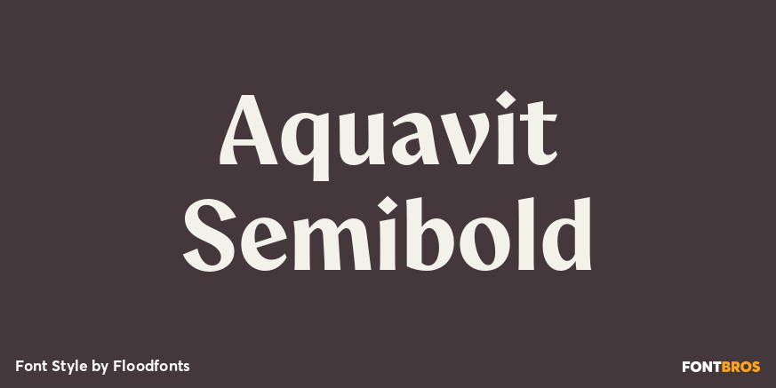 Aquavit Semibold Poster