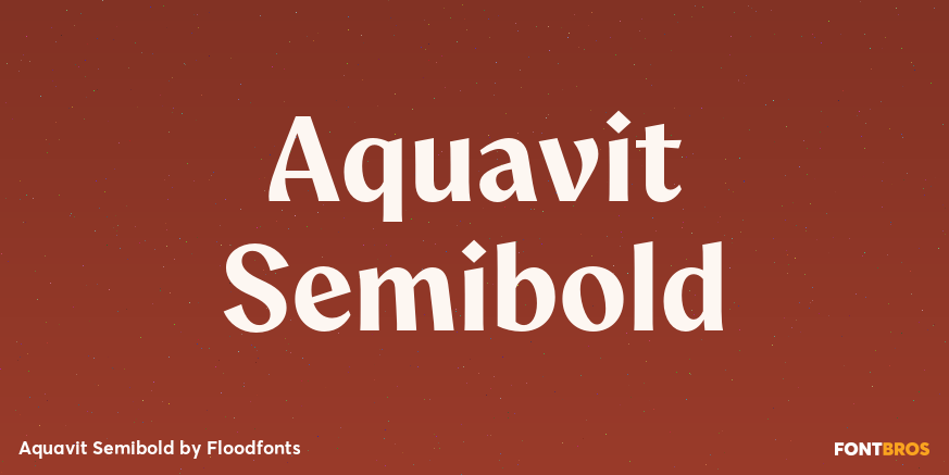 Aquavit Semibold Poster