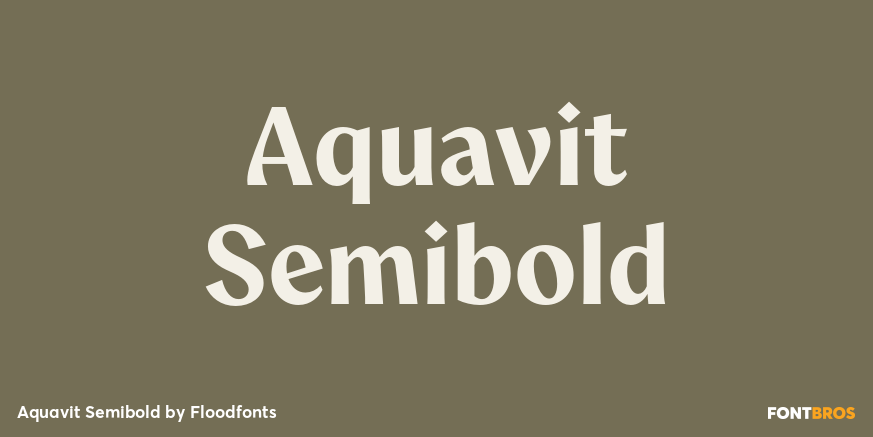 Aquavit Semibold Poster