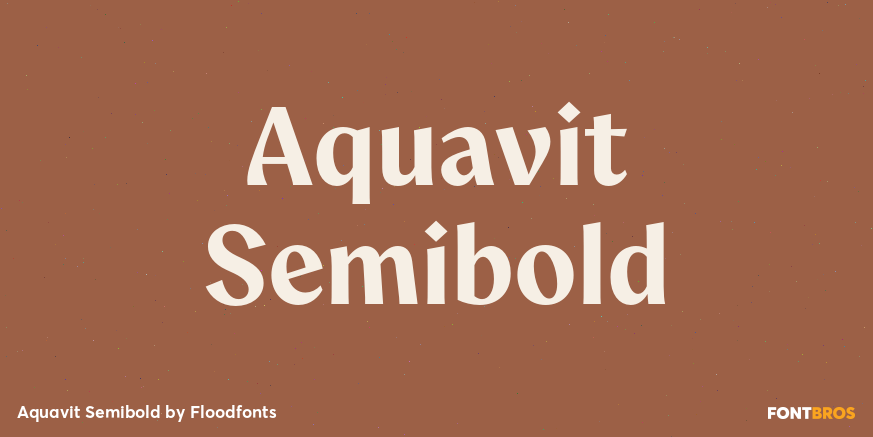 Aquavit Semibold Poster