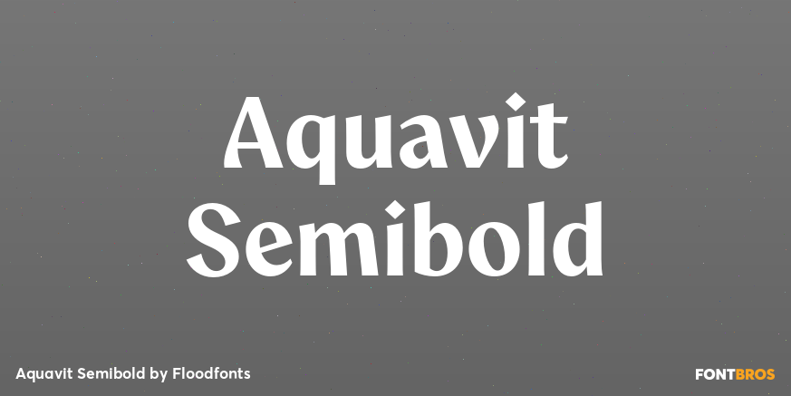Aquavit Semibold Poster