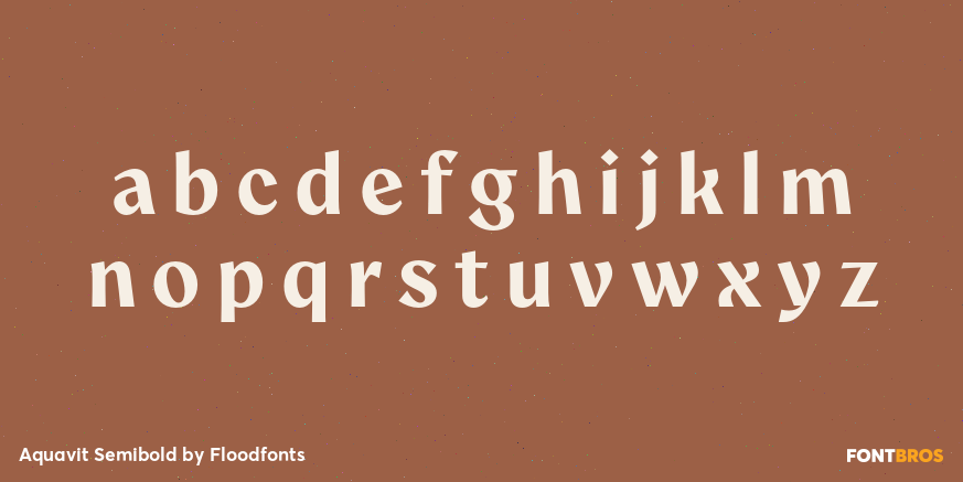 Aquavit Semibold Font Poster #3