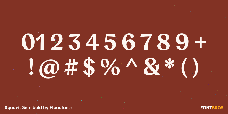 Aquavit Semibold Font Poster #4