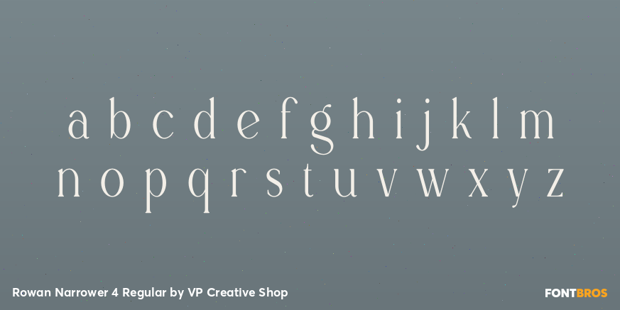 Rowan Narrower 4 Regular Font Poster #3