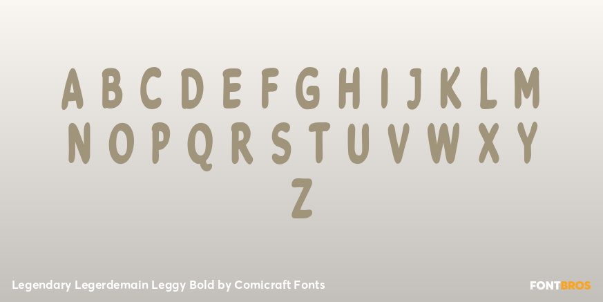 Legendary Legerdemain Leggy Bold Font Poster #2