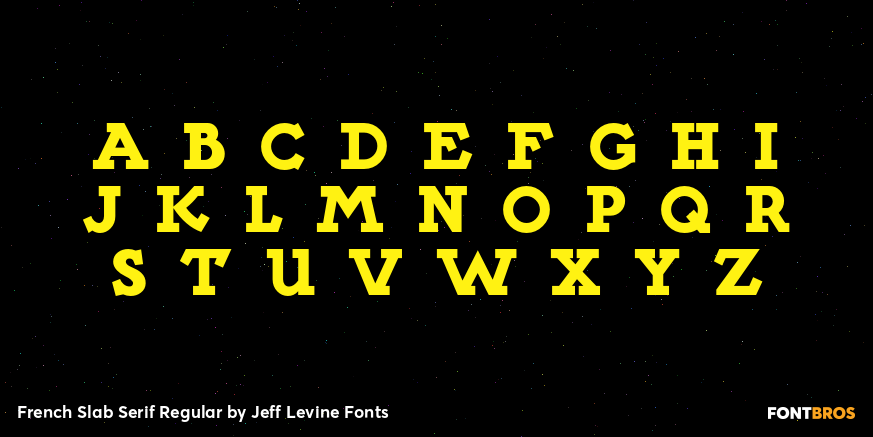 French Slab Serif Regular Font Poster #2