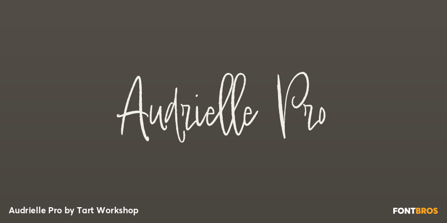 Audrielle Pro Font Poster