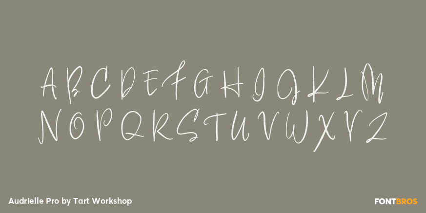 Audrielle Pro Font Poster #2