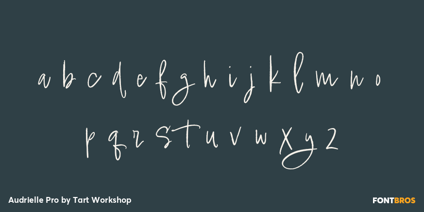 Audrielle Pro Font Poster #3