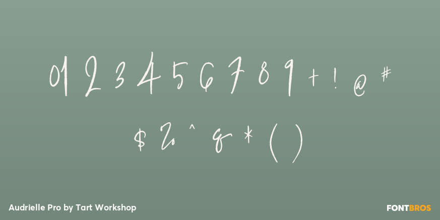 Audrielle Pro Font Poster #4