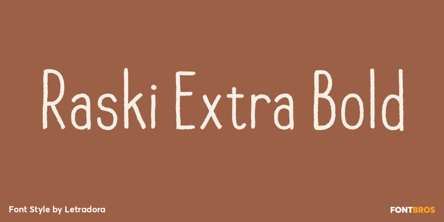 Raski Extra Bold Poster