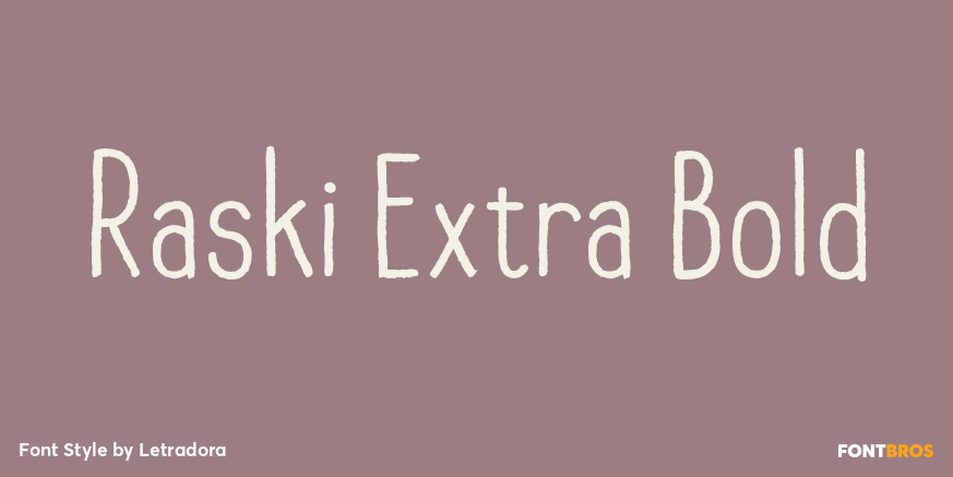 Raski Extra Bold Poster
