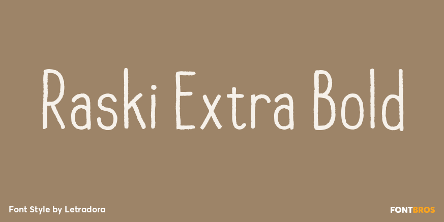 Raski Extra Bold Poster