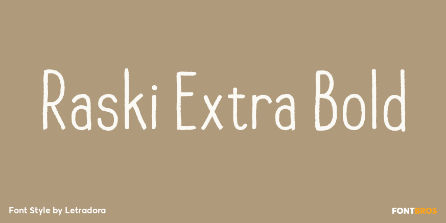 Raski Extra Bold Poster