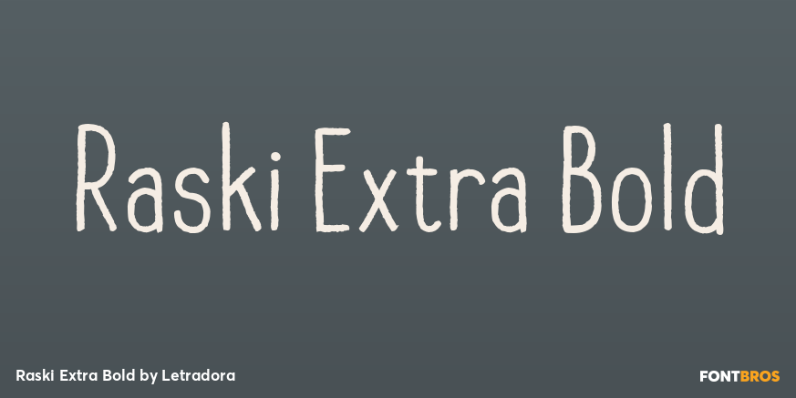 Raski Extra Bold Poster