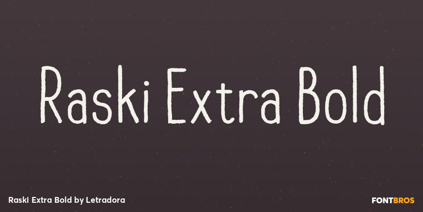 Raski Extra Bold Poster