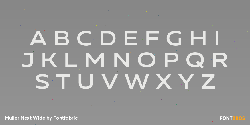 Muller Next Wide Font Poster #2