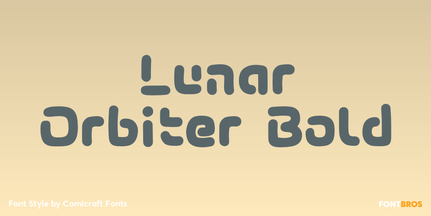 Lunar Orbiter Bold Poster