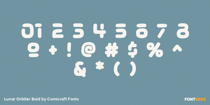 Lunar Orbiter Bold Font Poster #4